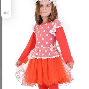 Polka dot girls dress size 7